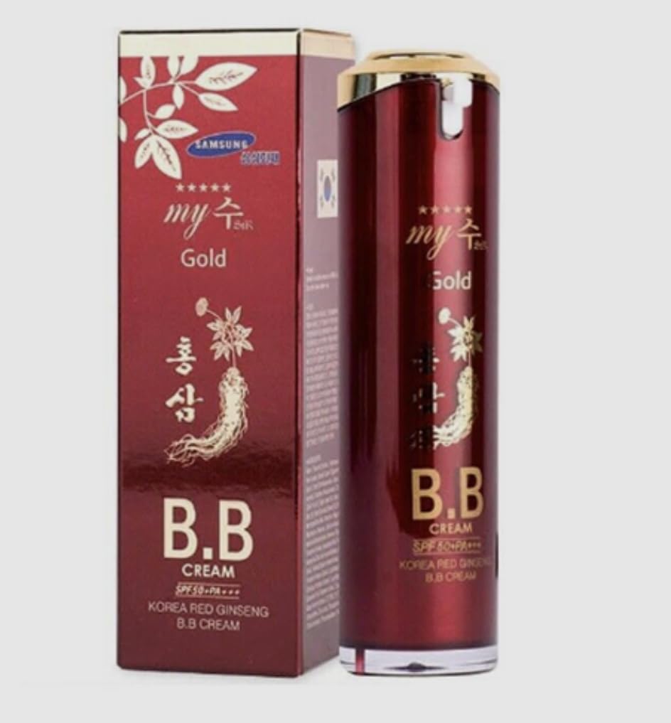 My Gold Myjin Korean Red Ginseng BB Cream 40ml | SPF50+ Hydration, Brightness & Coverage