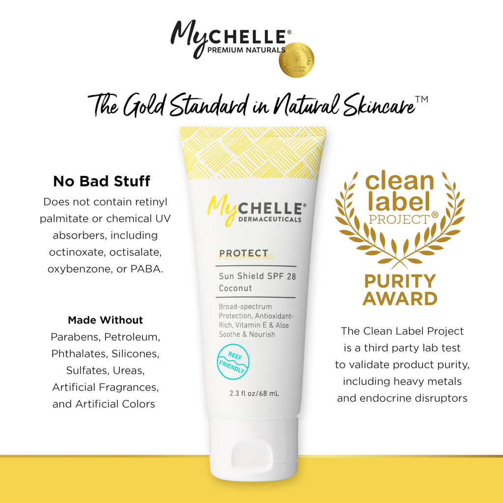 MyChelle Dermaceuticals Sun Shield Liquid SPF 30 Light/Medium – Tinted Mineral Sunscreen, Primer, and Matte Finish