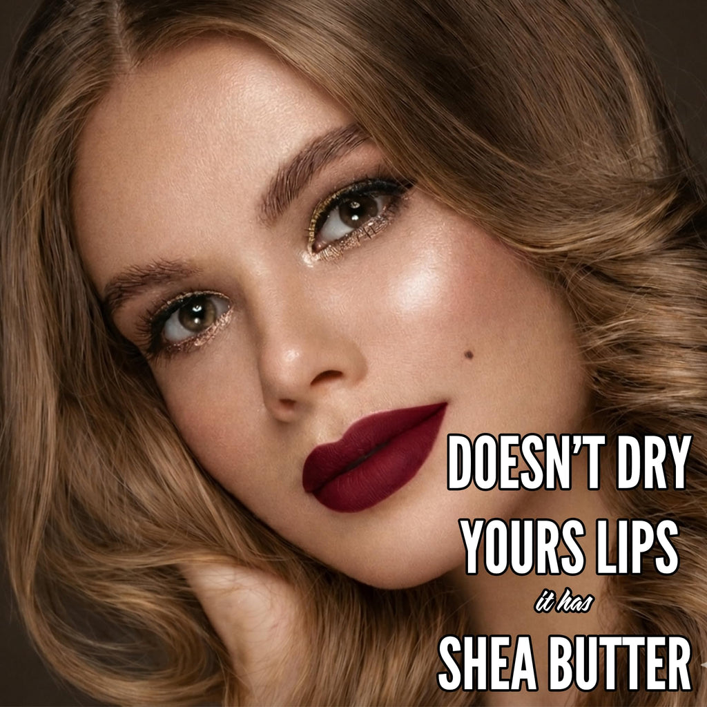 Mynena Burgundy Red Matte Liquid Lipstick – Long-Lasting, Smudge-Proof, Vegan