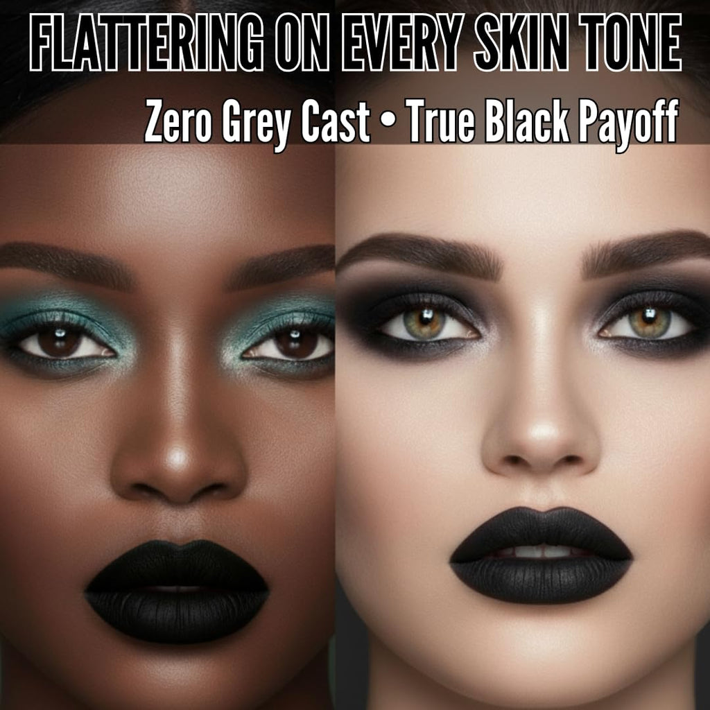 Mynena Matte Liquid Lipstick Black – Long-Lasting, Transfer-Proof, Vegan & Cruelty-Free