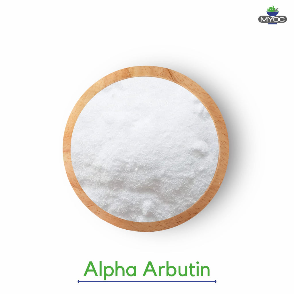 MYOC Alpha Arbutin Powder 30g – 100% Pure Cosmetic Grade for DIY Skincare & Industrial Use