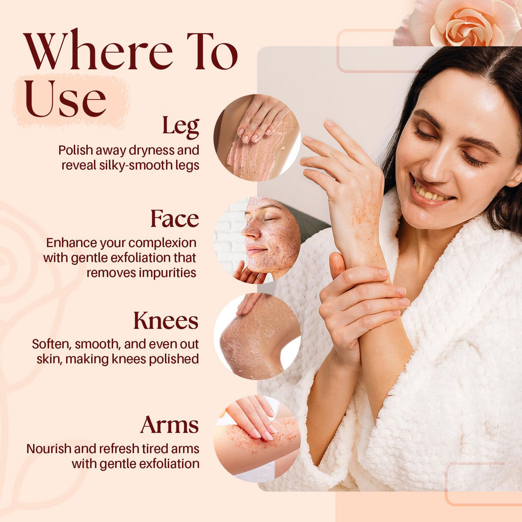 MYSTÉRE BEAUTÉ Himalayan Salt Body Scrub 12 oz – Collagen & Stem Cells Exfoliant