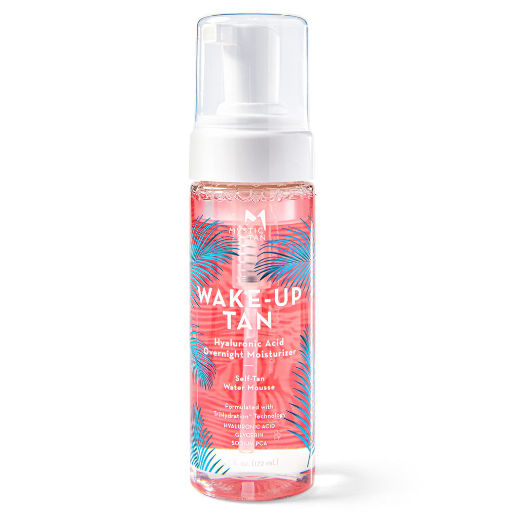 Mystic Tan Wake-Up Tan Hyaluronic Acid Overnight Moisturizer – Self-Tan Water Mousse, 5.5 fl oz (172 ml)