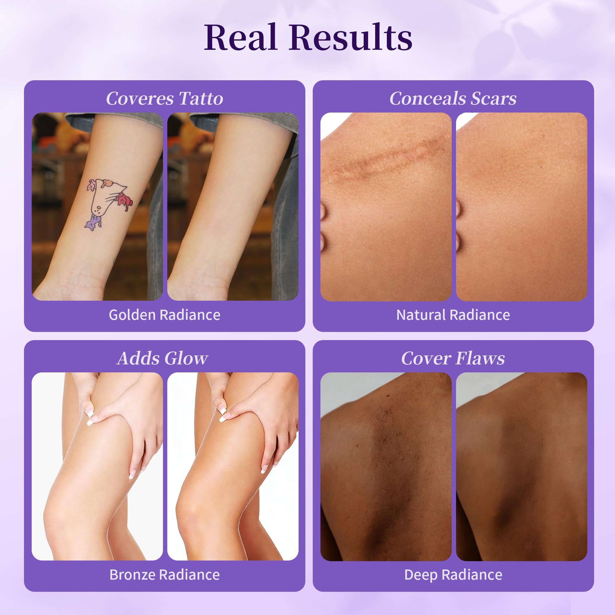 MyTend Body Coverage Perfector — Waterproof Tattoo Concealer for Full-Body, Long-Lasting Radiance