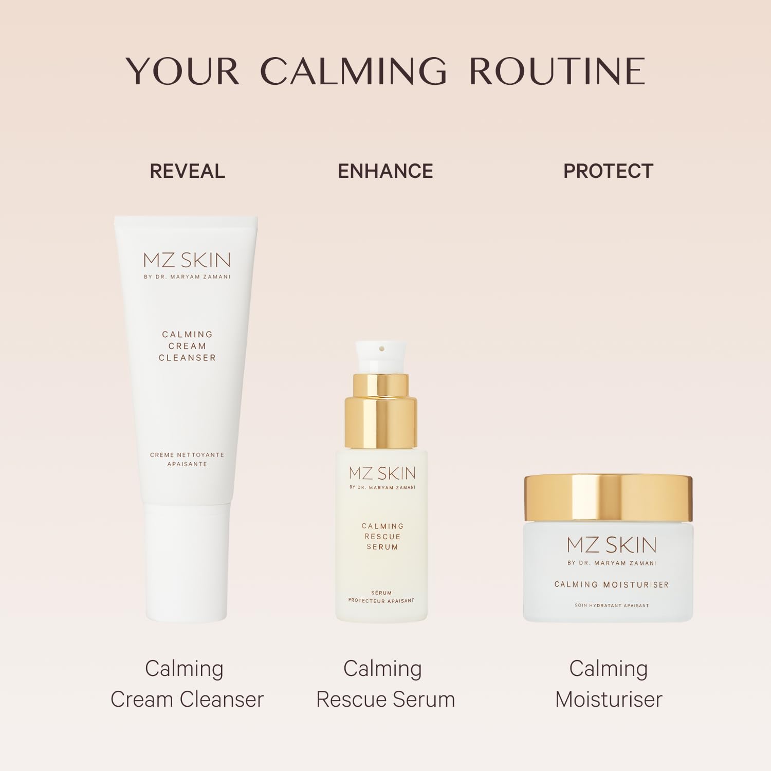 MZ SKIN Calming Moisturizer | Prebiotic Hydration for Sensitive, Redness-Prone Skin | Fragrance Free