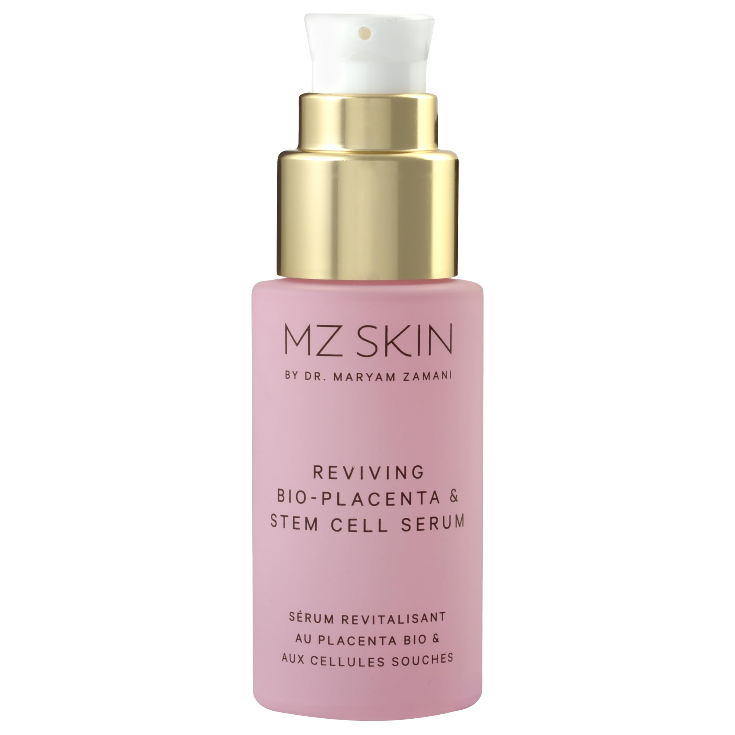 MZ SKIN Reviving Bio-Placenta & Stem Cell Serum 1.69 fl oz | Night Treatment with Peptides, Squalane & Hyaluronic Acid