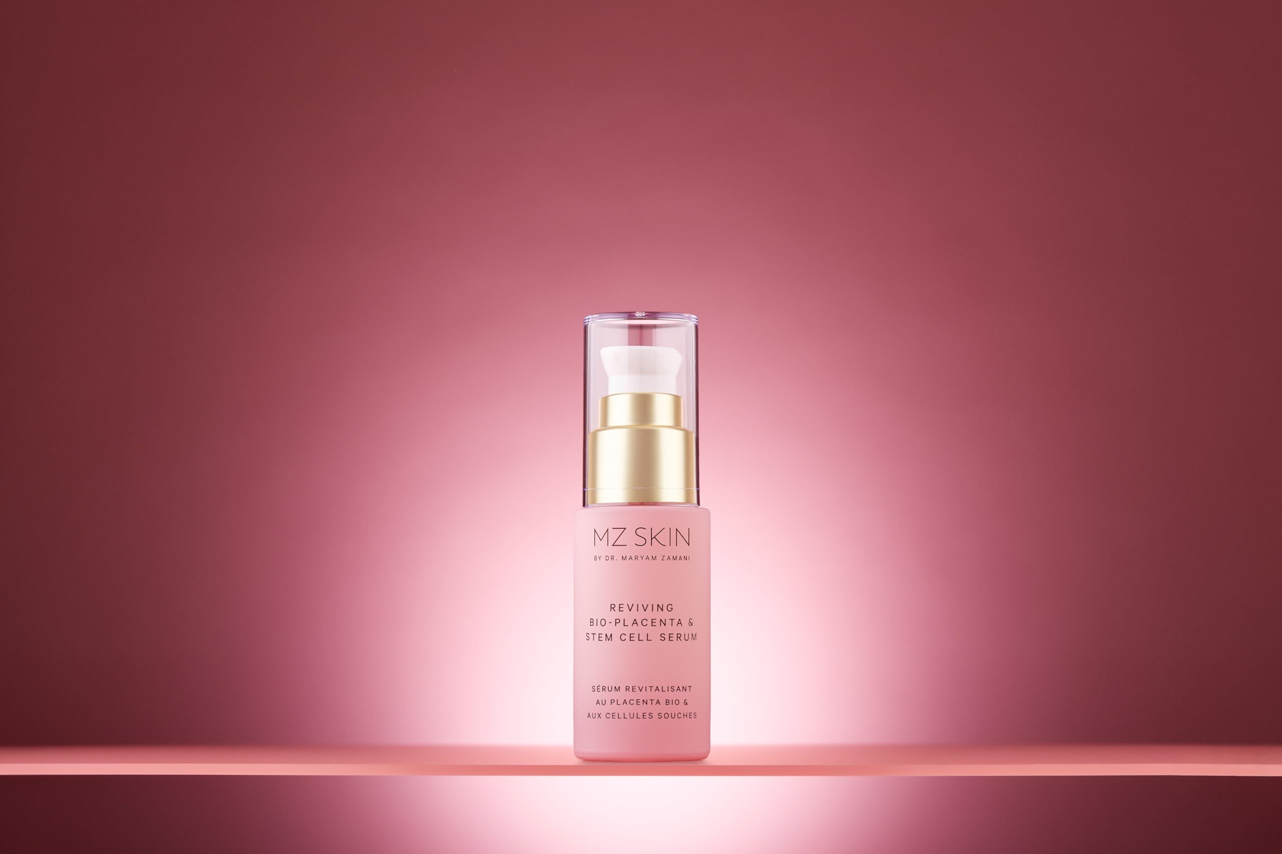 MZ SKIN Reviving Bio-Placenta & Stem Cell Serum 1.69 fl oz | Night Treatment with Peptides, Squalane & Hyaluronic Acid
