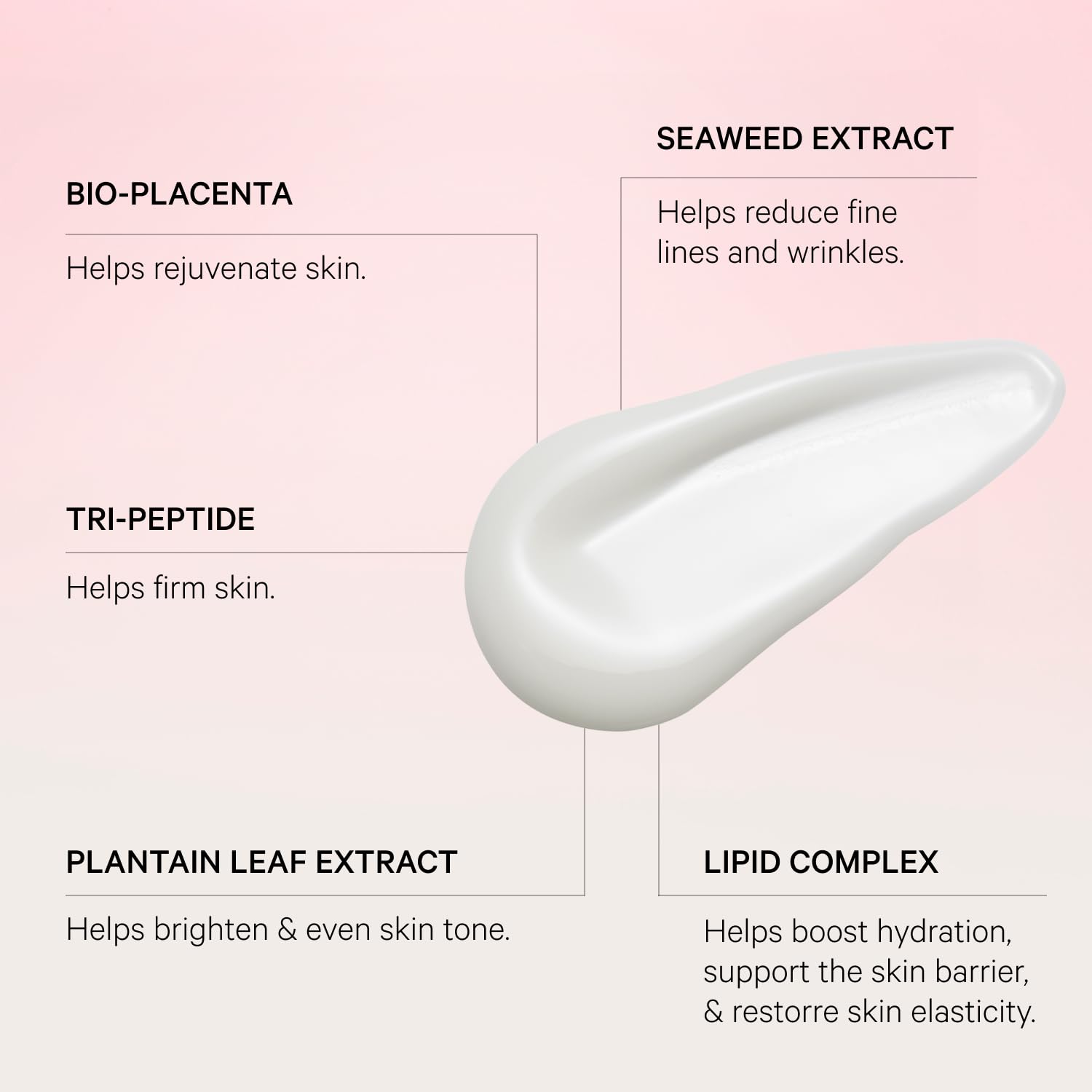 MZ SKIN Reviving Bio-Placenta & Stem Cell Serum 1.69 fl oz | Night Treatment with Peptides, Squalane & Hyaluronic Acid