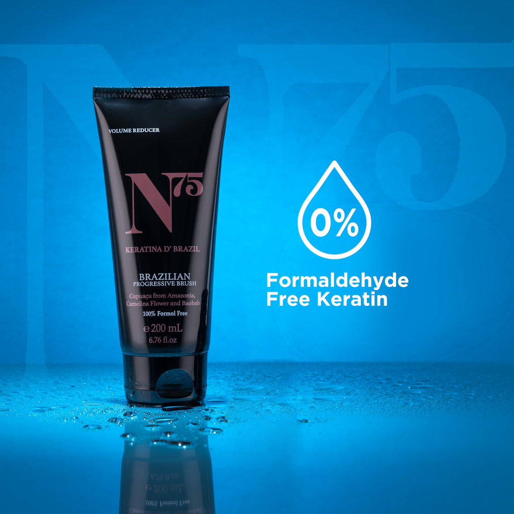 N75 Keratin Hair Smoothing Treatment – Formaldehyde-Free Brazilian Straightening for All Hair Types