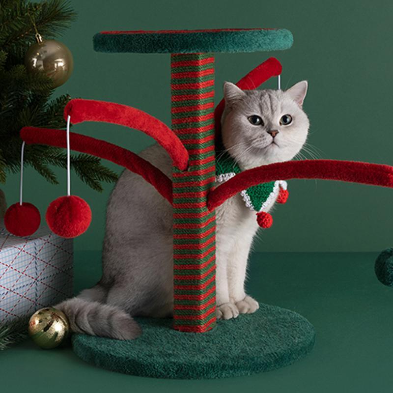 NA62 Pet Furniture Cat Kitten Christmas Tree, Scratcher Tree