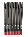 Nabi 12 Pieces Lip Liner Set - Red Tone (7.5) | Precise, Long-Wear Definition