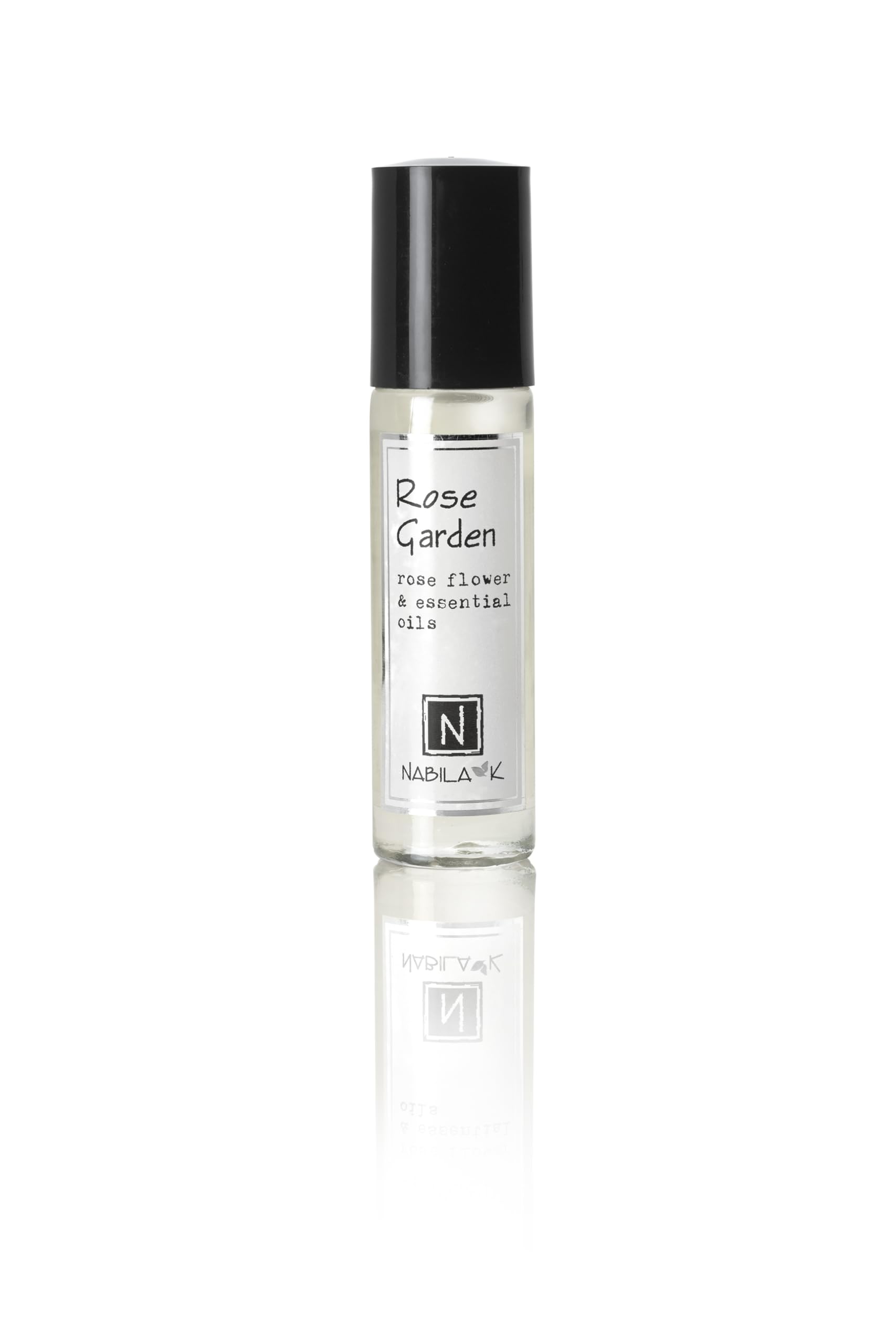 Nabila K Rose Garden Roll-On Perfume – Alcohol-Free, Organic Rose Essential Oil, TSA-Approved 0.33 oz / 10 ml