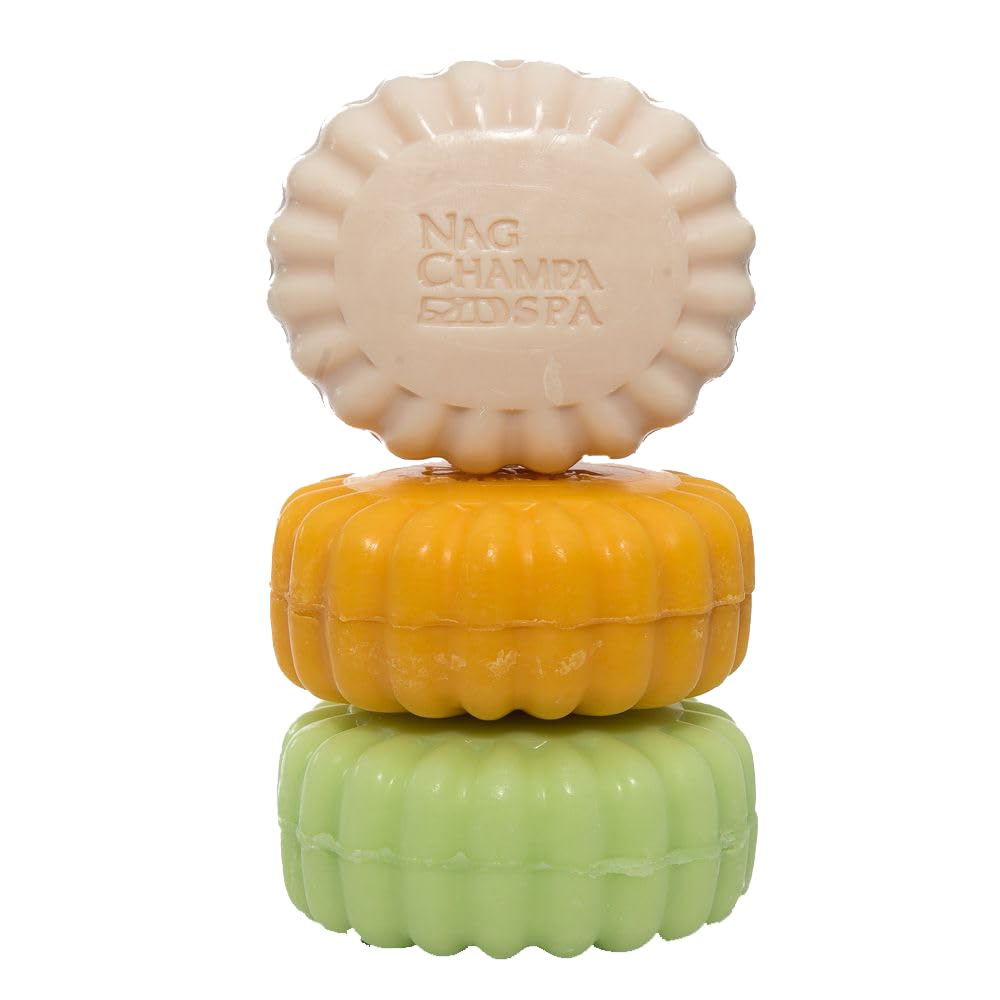 Nag Champa Spa Collection Soap Gift Set – 6 Bars (5.2 oz / 150 g each) with Nag Champa, Sandalwood & Patchouli