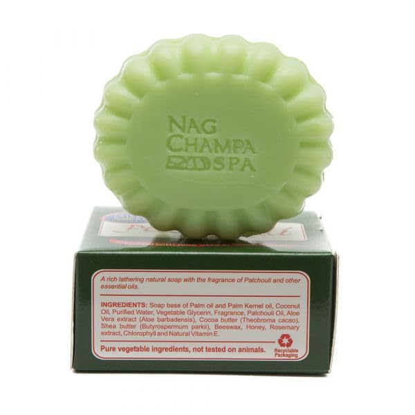 Nag Champa Spa Collection Soap Gift Set – 6 Bars (5.2 oz / 150 g each) with Nag Champa, Sandalwood & Patchouli