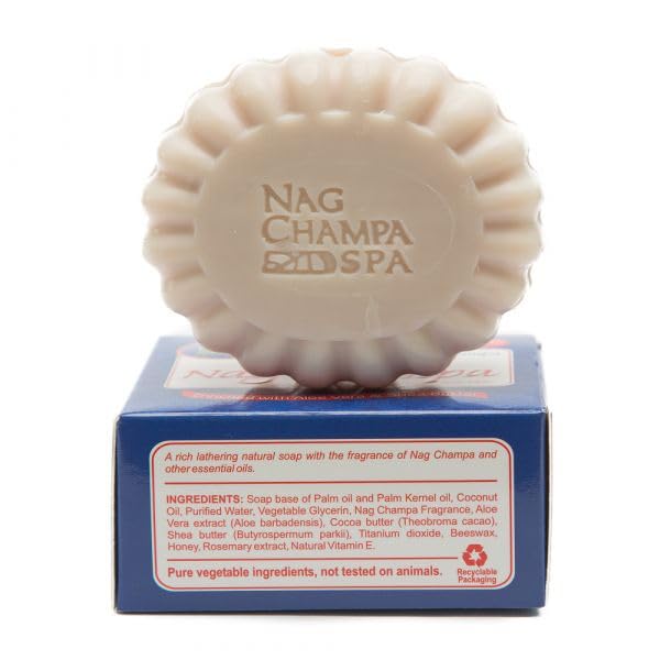 Nag Champa Spa Collection Soap Gift Set – 6 Bars (5.2 oz / 150 g each) with Nag Champa, Sandalwood & Patchouli