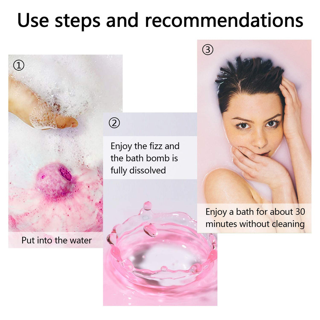 Nagaliving Bath Bombs Gift Set – 50 Handmade Fizzing Bombs for All Ages