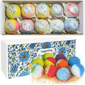 Nagaliving Bath Bombs Gift Set – 10 Organic Bubble Bombs for Valentine’s Day & Christmas