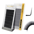 NAGARAKU Eyelash Extensions Classic Lashes – J B C D N LC LD Curl, 0.03–0.20 Thickness, 5–17mm, Matte Black