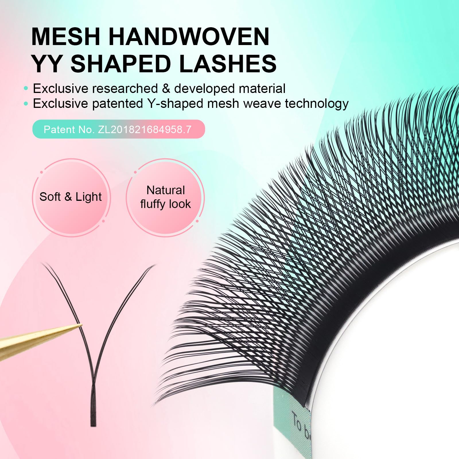NAGARAKU YY Lash Y-Shape Premade 4D Fans – 0.05mm, 8–12mm, 5 Tray Pack (12 Rows Each)