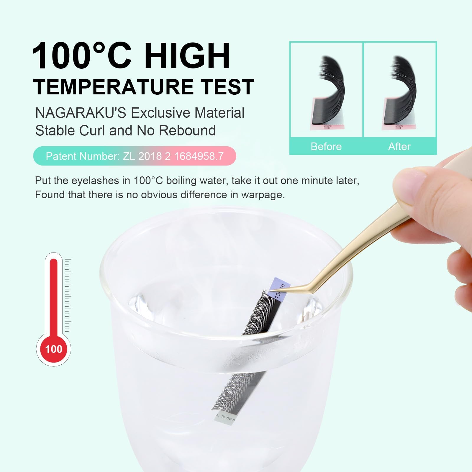 NAGARAKU YY Lash Extensions – 5 Trays Premade 4D Easy Fan 0.05mm 8–12mm