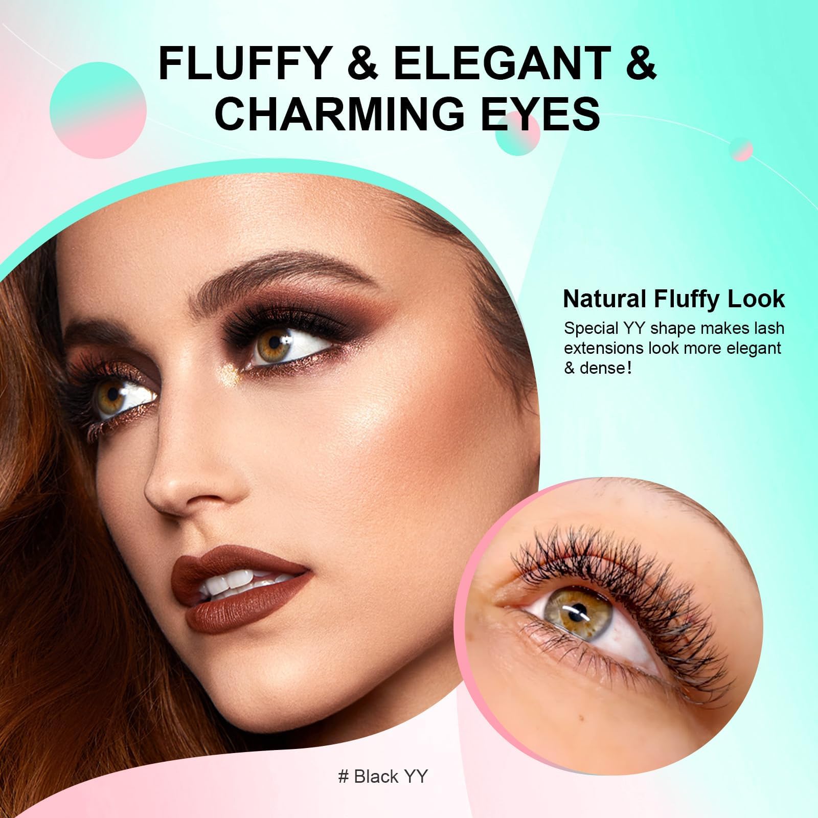 NAGARAKU YY Lash Extensions – 5 Trays Premade 4D Easy Fan 0.05mm 8–12mm