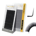 NAGARAKU Eyelash Extensions – Classic J/B/C/D, N/LC/LD, Matte Black, 0.03-0.20