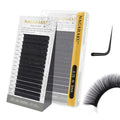 NAGARAKU Eyelash Extensions Classic: J/B/C/D/N/LC/LD/L/LB Curl, 0.03–0.20 Thick, 5–17mm, Matte Black