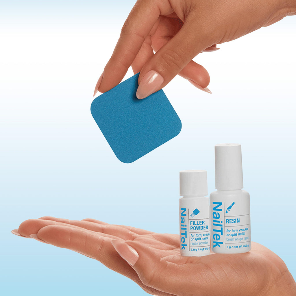 Nail Tek Nail Repair Kit — Filler Powder & Resin for Damaged Nails | Strengthener & Growth Recovery (1 Pack)