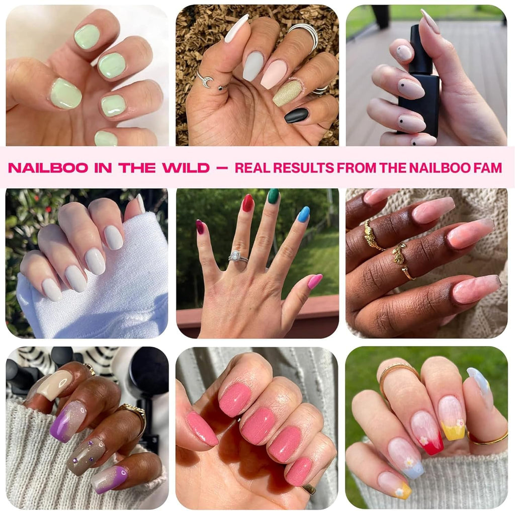 Nailboo Dip Powder Nail Kit – 3 Custom Shades, No UV Needed, Pro Tools & Acetone Remover