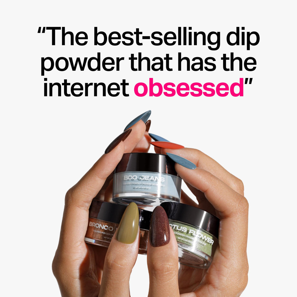 Nailboo Dark Dreams Dip Powder – Black Nail Dipping Powder | No UV Light Needed, DIY Nails at Home