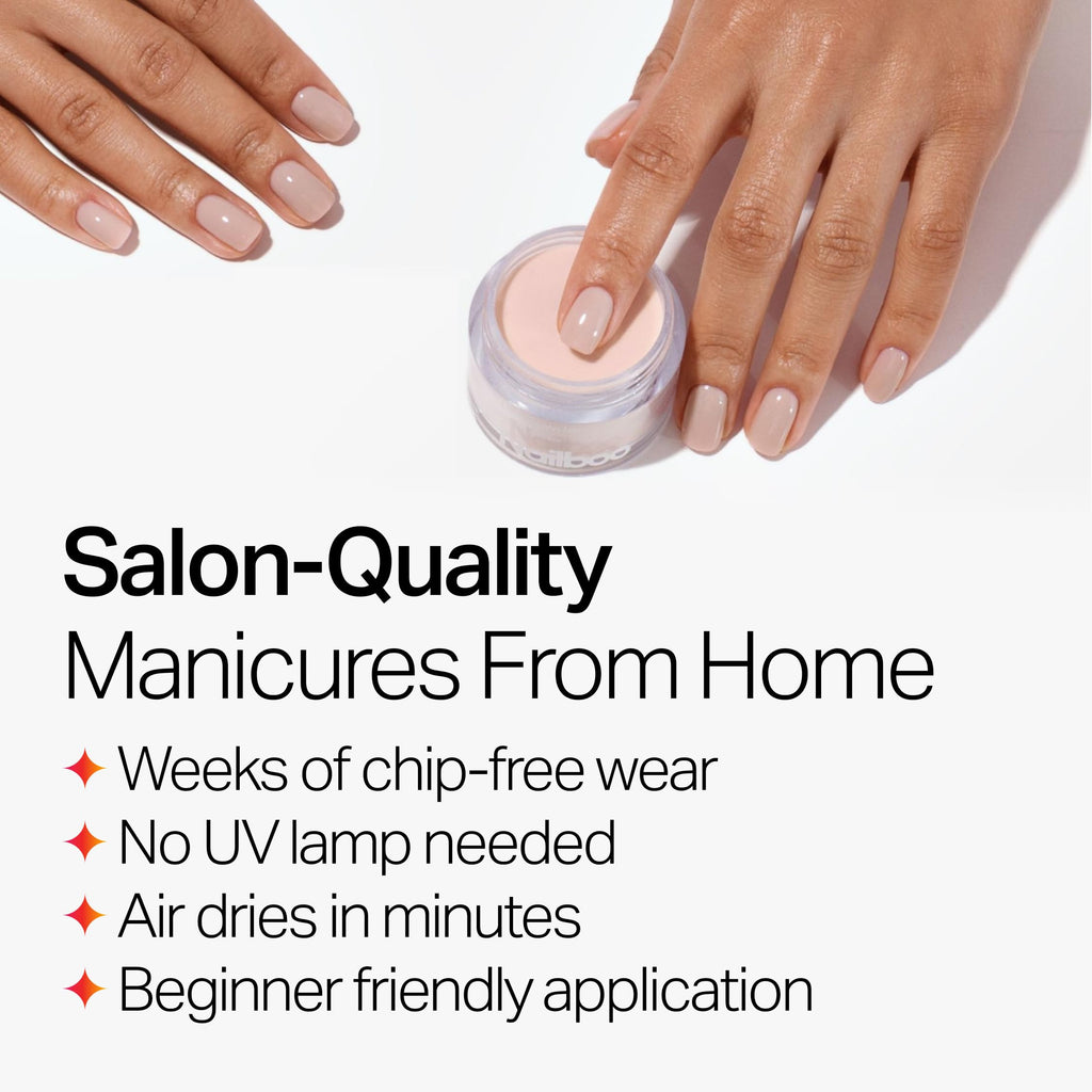 Nailboo Dip Powder Here’s A Tip: Cool White, No UV Light Needed, DIY Nails at Home 0.5 oz