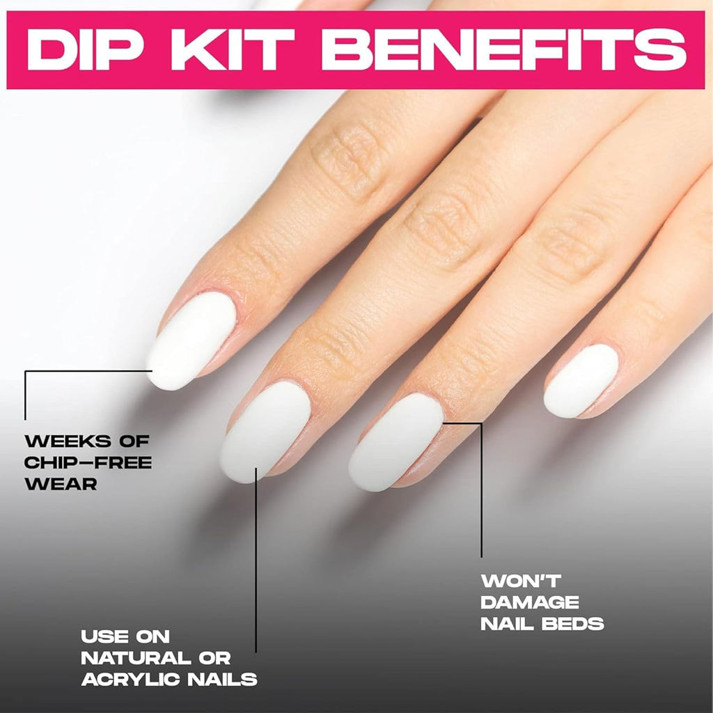 Nailboo Dip Powder Nail Kit – 3 Custom Shades, No UV Needed, Pro Tools & Acetone Remover