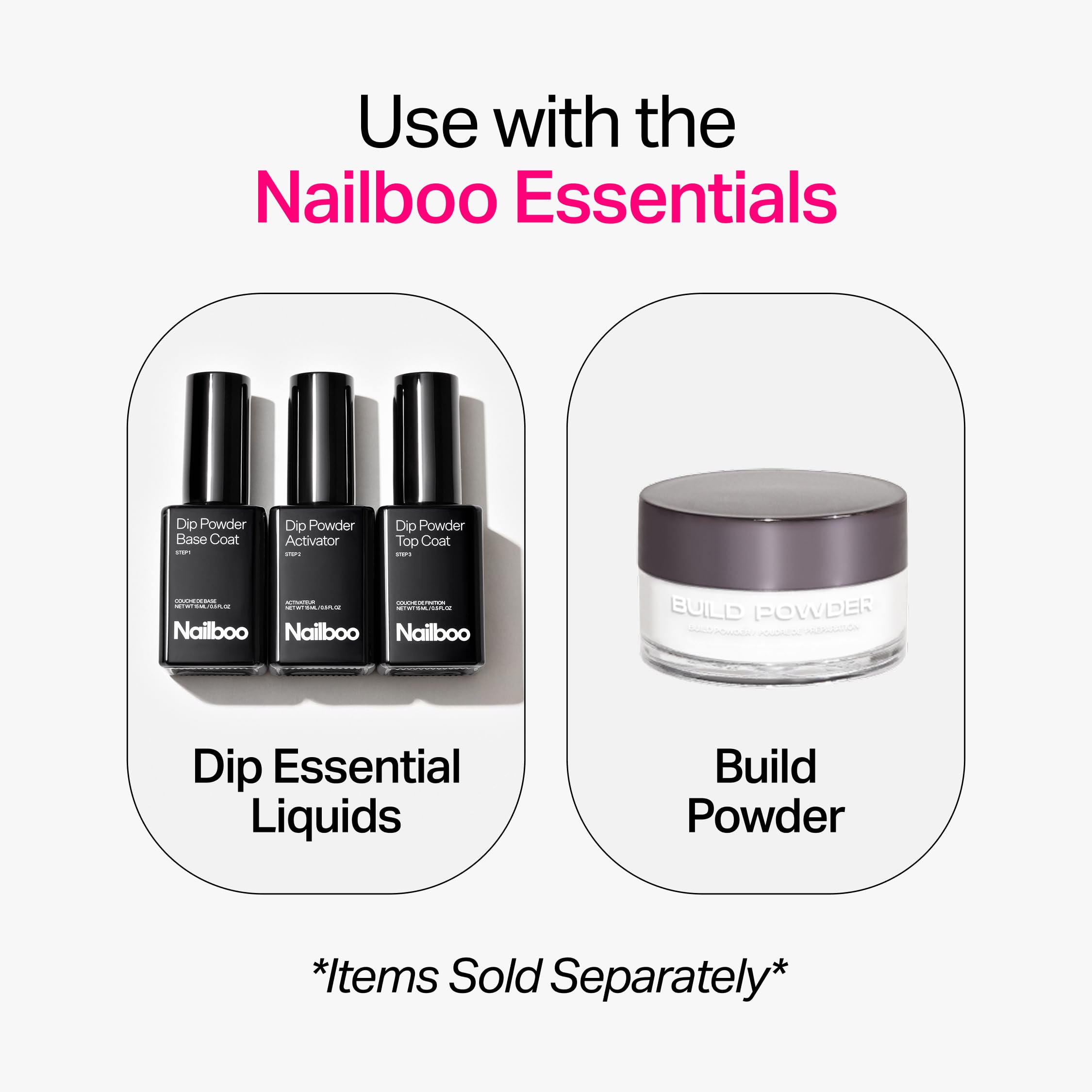 Nailboo Dip Powder Here’s A Tip: Cool White, No UV Light Needed, DIY Nails at Home 0.5 oz