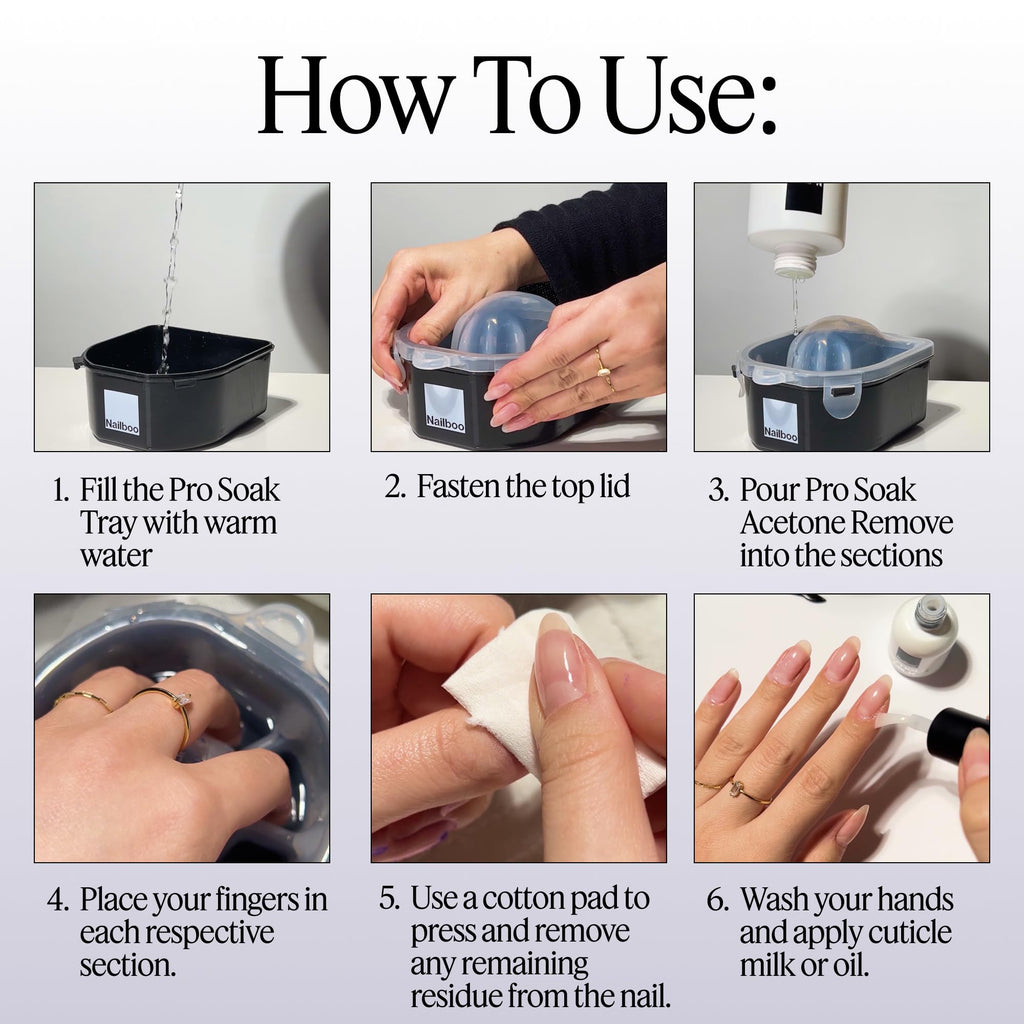 Nailboo 100% Acetone Nail Polish Remover – 16 oz | Salon-Quality Gel & Dip Powder Remover
