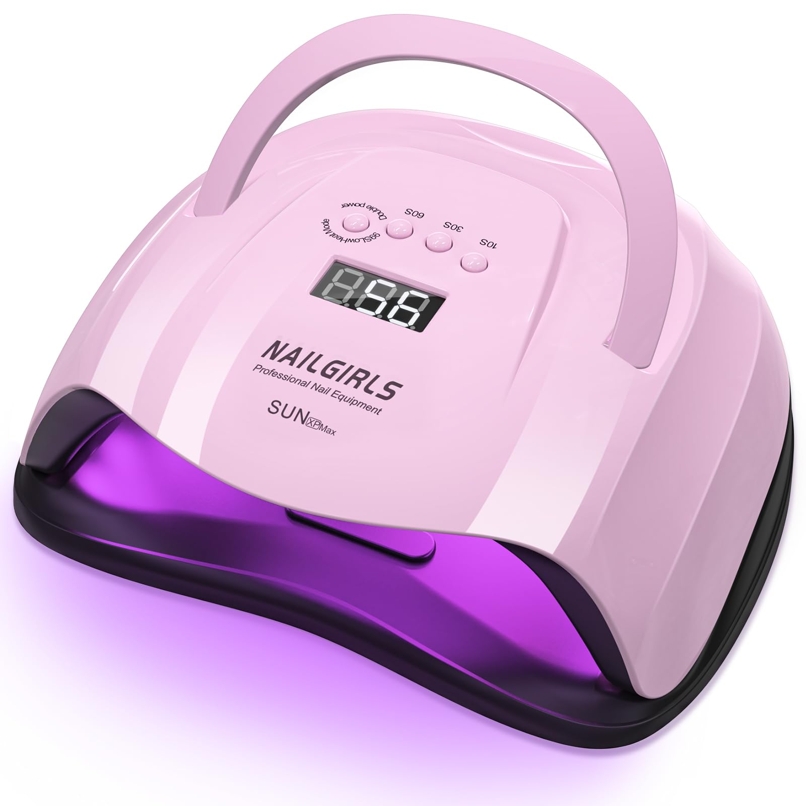 NAILGIRLS 268W LED UV Nail Lamp – Fast Gel Curing, 4 Timer, LCD Display, Auto Sensor