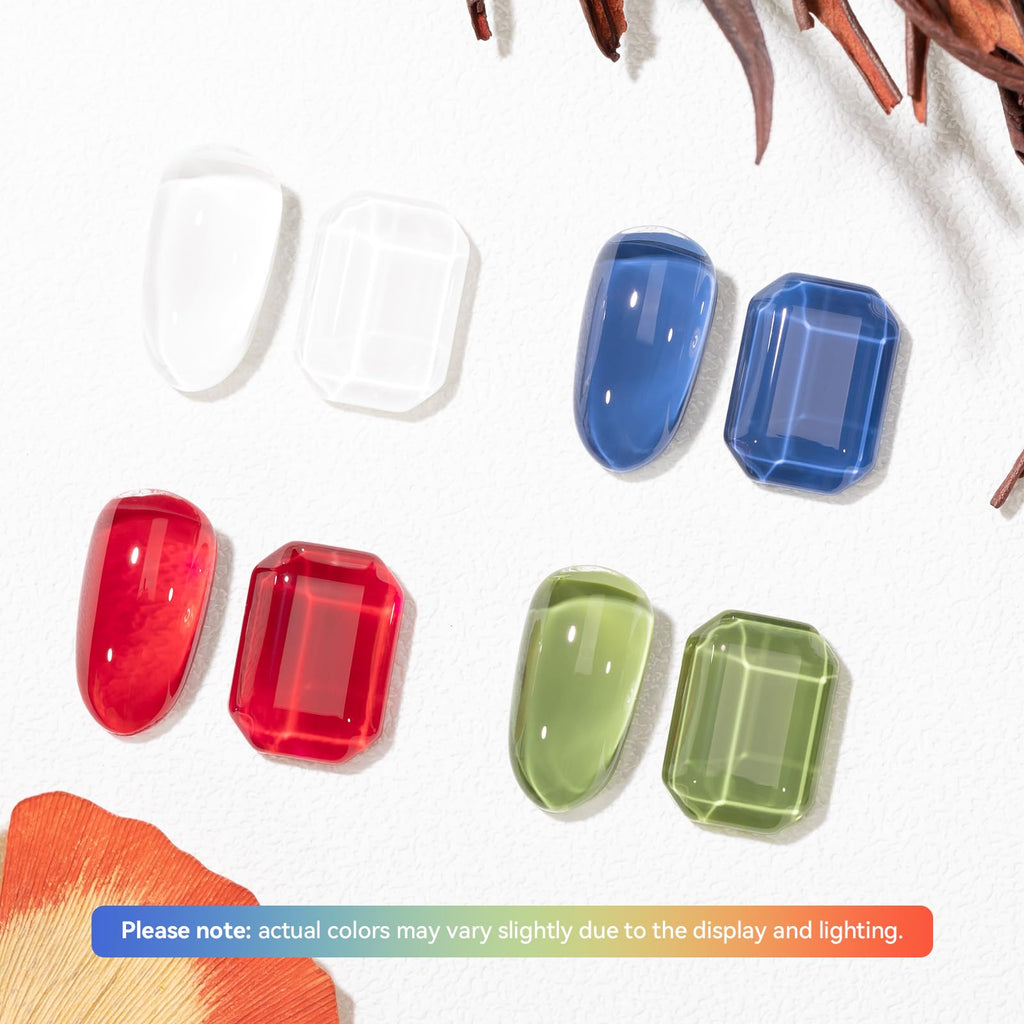 Nailshion 6-Piece Classic Nail Polish Set – Red, Green, Blue, White + Base & Top Coat | Quick-Dry, Vegan, HEMA-Free