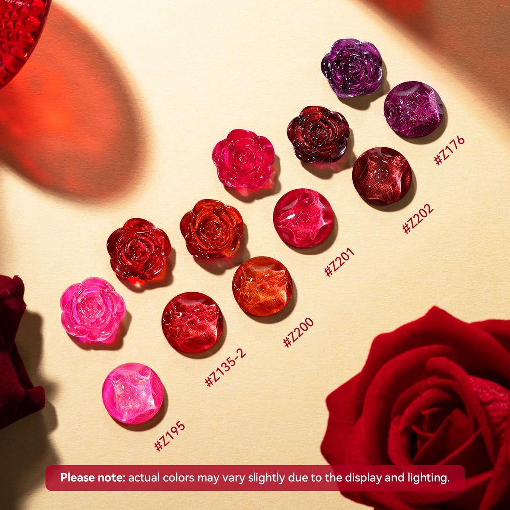 Nailshion Red Nail Polish Set – 6 Vibrant Reds, Quick-Dry, HEMA-Free, 12-Toxic-Free