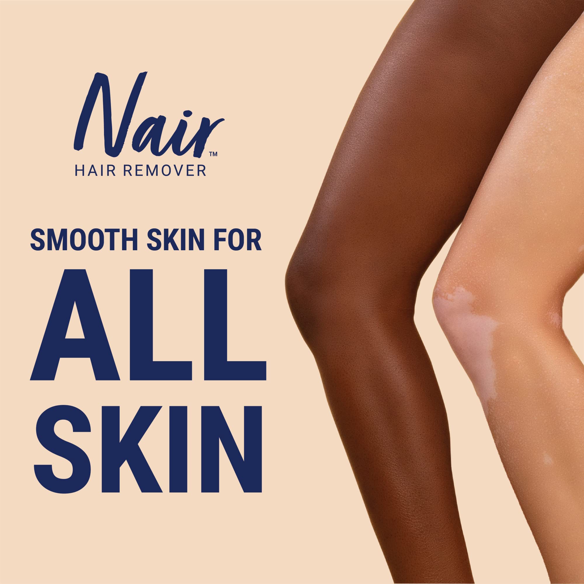 Nair Hair Remover Moisturizing Face Cream with Sweet Almond Oil – 2 oz (Pack of 5)