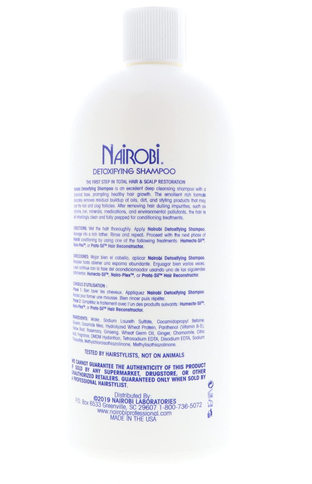 Nairobi Detoxifying Shampoo — 32 oz | Detoxifying Scalp Cleanse by Nairobi