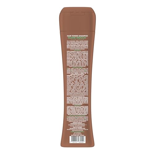 Naissant Glow Mocca Hair Toning Shampoo — Neutralizes Red/Orange Undertones with High-Purity Pigments for Brown & Mocha Hair | Paraben, Ammonia & Sulfate Free | 10.1 Fl Oz