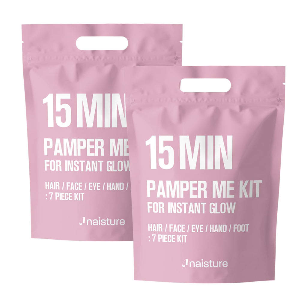 Naisture 15-Min Pamper Me Kit Duo (2-Pack) – Spa Skincare Gift Set (14 Masks)