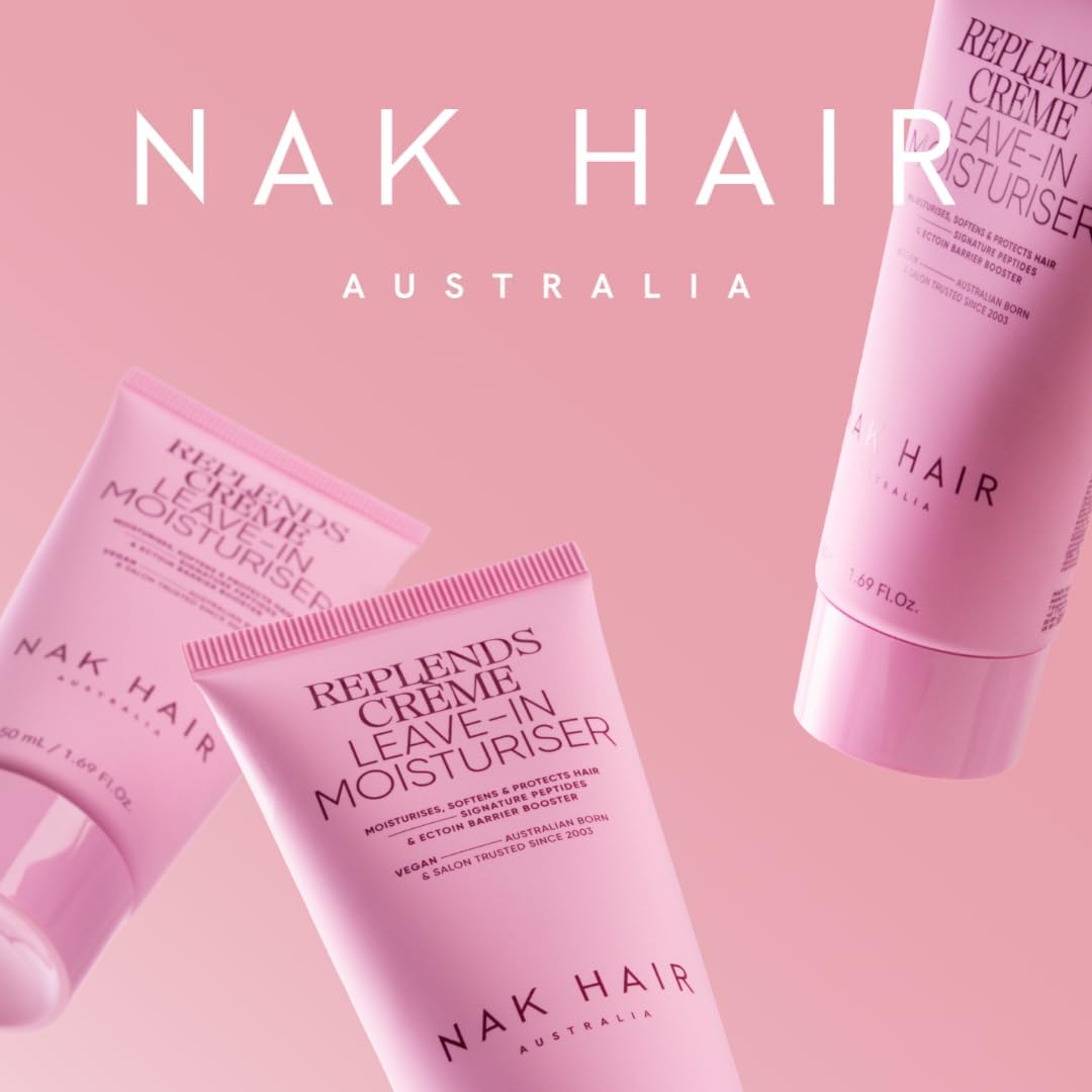 NAK Signature Replends Creme 150ml - Leave-In Hair Moisturizer for Hydration, Detangling & Protection | Vegan & Cruelty-Free