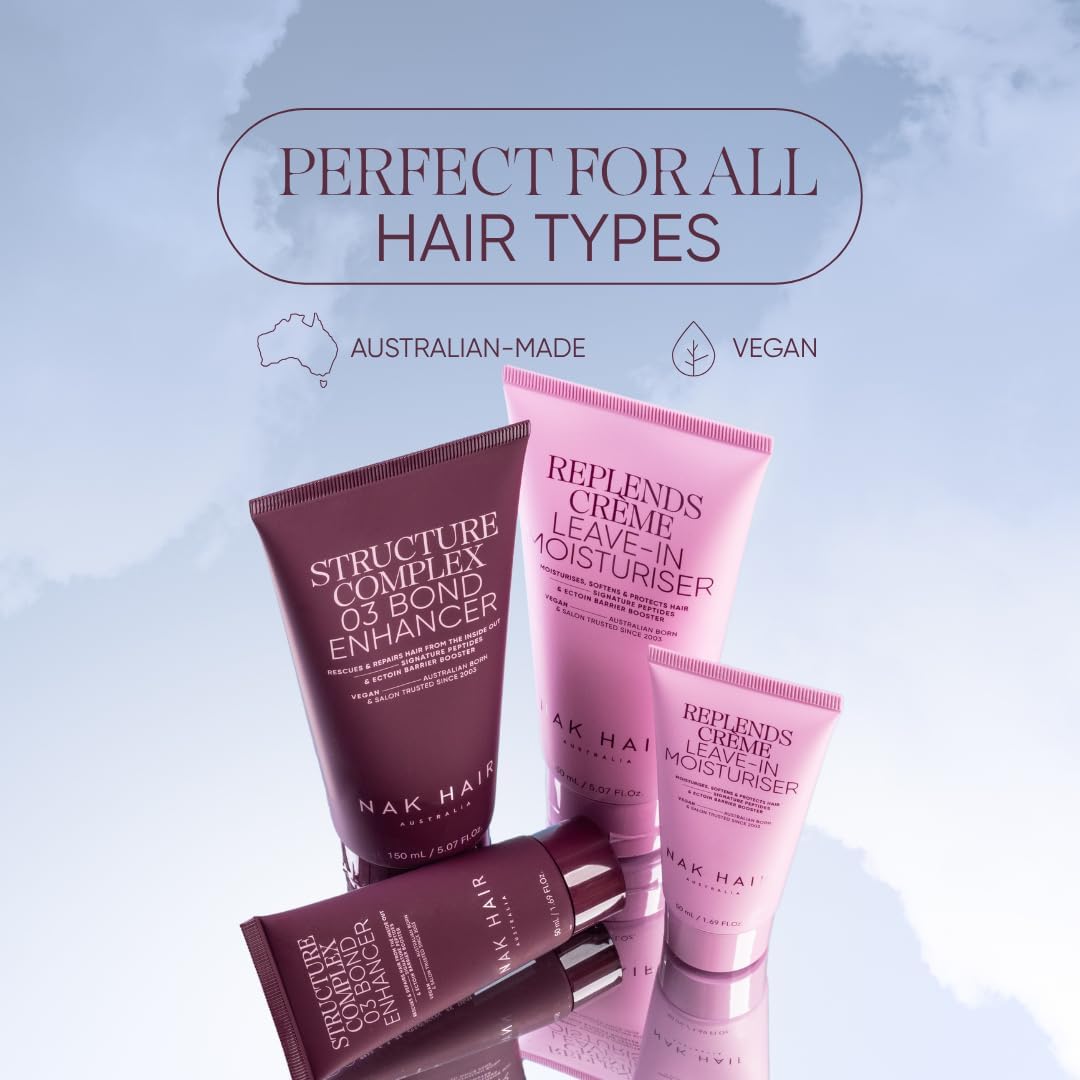 NAK Signature Replends Creme 150ml - Leave-In Hair Moisturizer for Hydration, Detangling & Protection | Vegan & Cruelty-Free