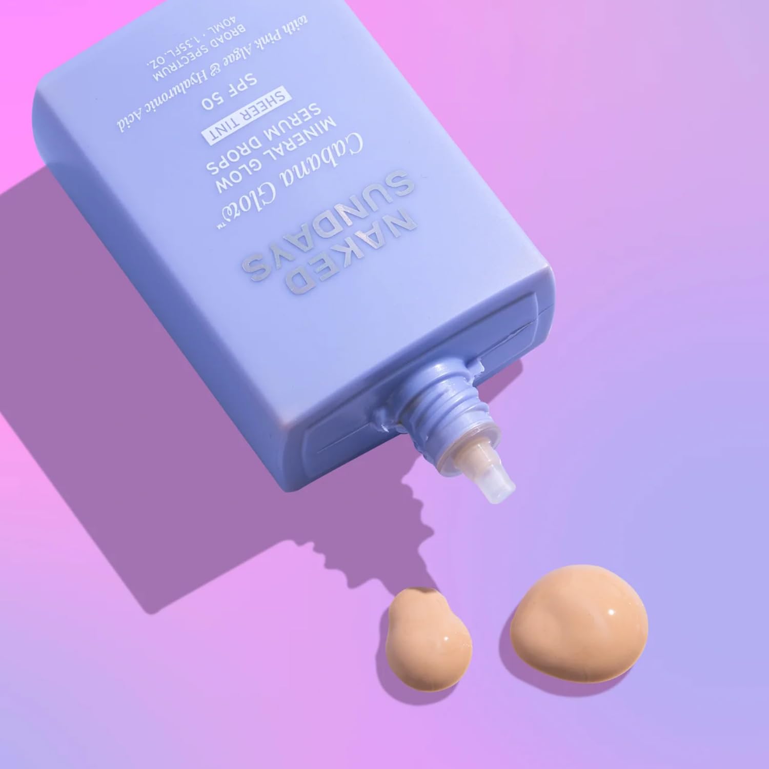 Naked Sundays CabanaGlow Sheer Tint SPF 50 – Lightweight Sunscreen Serum with Non-Nano Zinc Oxide