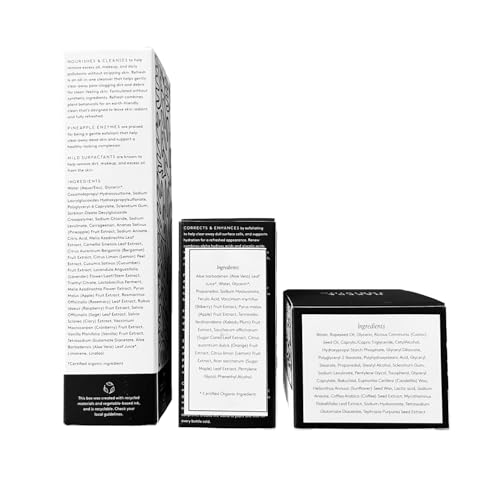 Naked & Thriving Advanced Renewal Routine — Restore Night Cream, Enzyme Cleanser & Renew Serum (Set of 3)