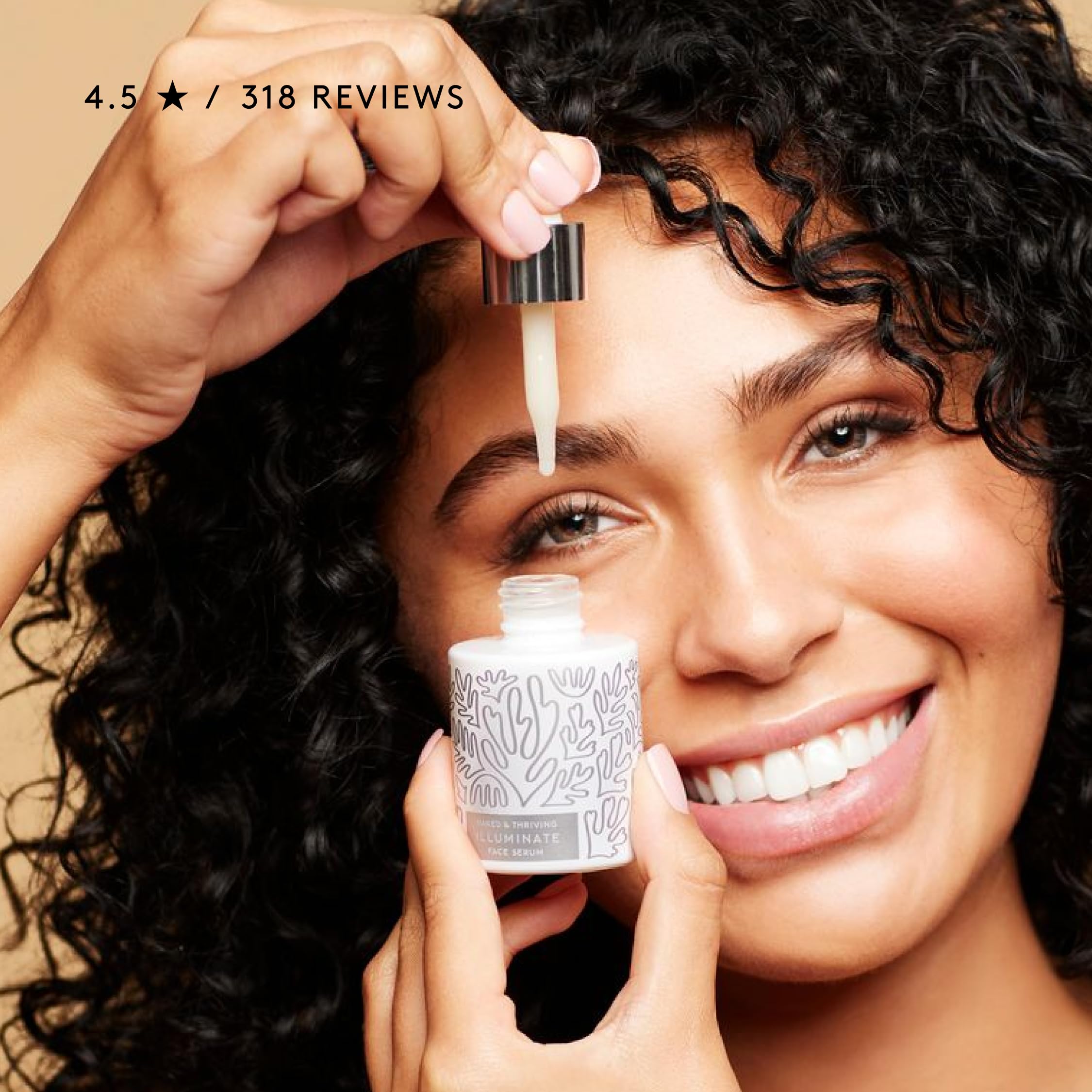 Naked & Thriving Illuminate BC+ Face Serum | Bakuchiol, Vitamin C & Hyaluronic Acid