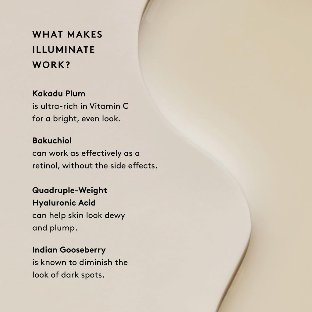 Naked & Thriving Illuminate BC+ Face Serum | Bakuchiol, Vitamin C & Hyaluronic Acid