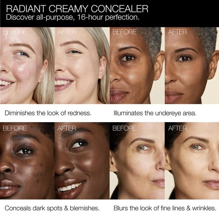 NARS Radiant Creamy Concealer Nougatine — Lightweight, Buildable Coverage (0.22 oz)