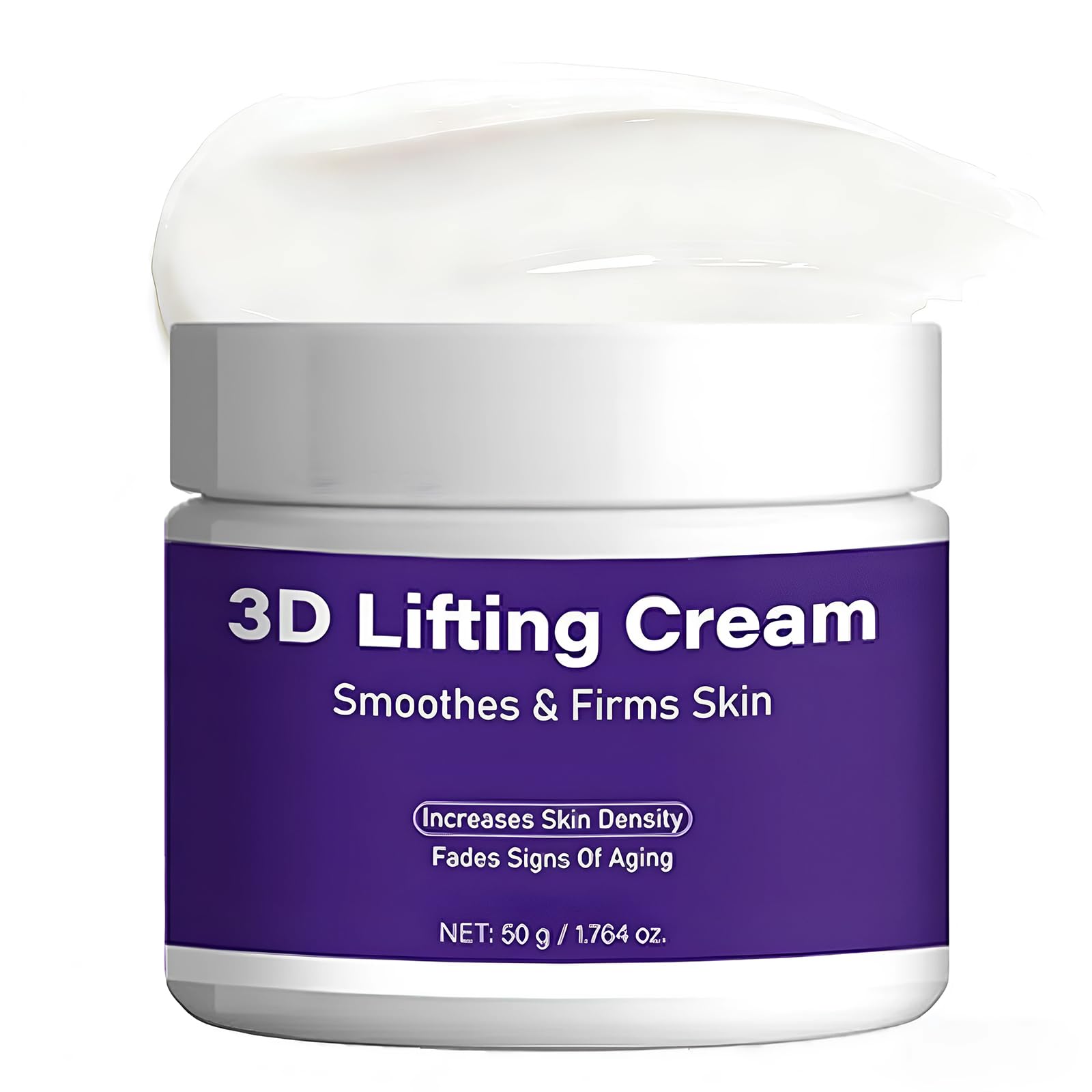 Narvokey 3D Lifting Night Cream – Korean Anti-Aging Moisturizer with 17-Peptide Complex & Probiotics (1.7 fl oz)