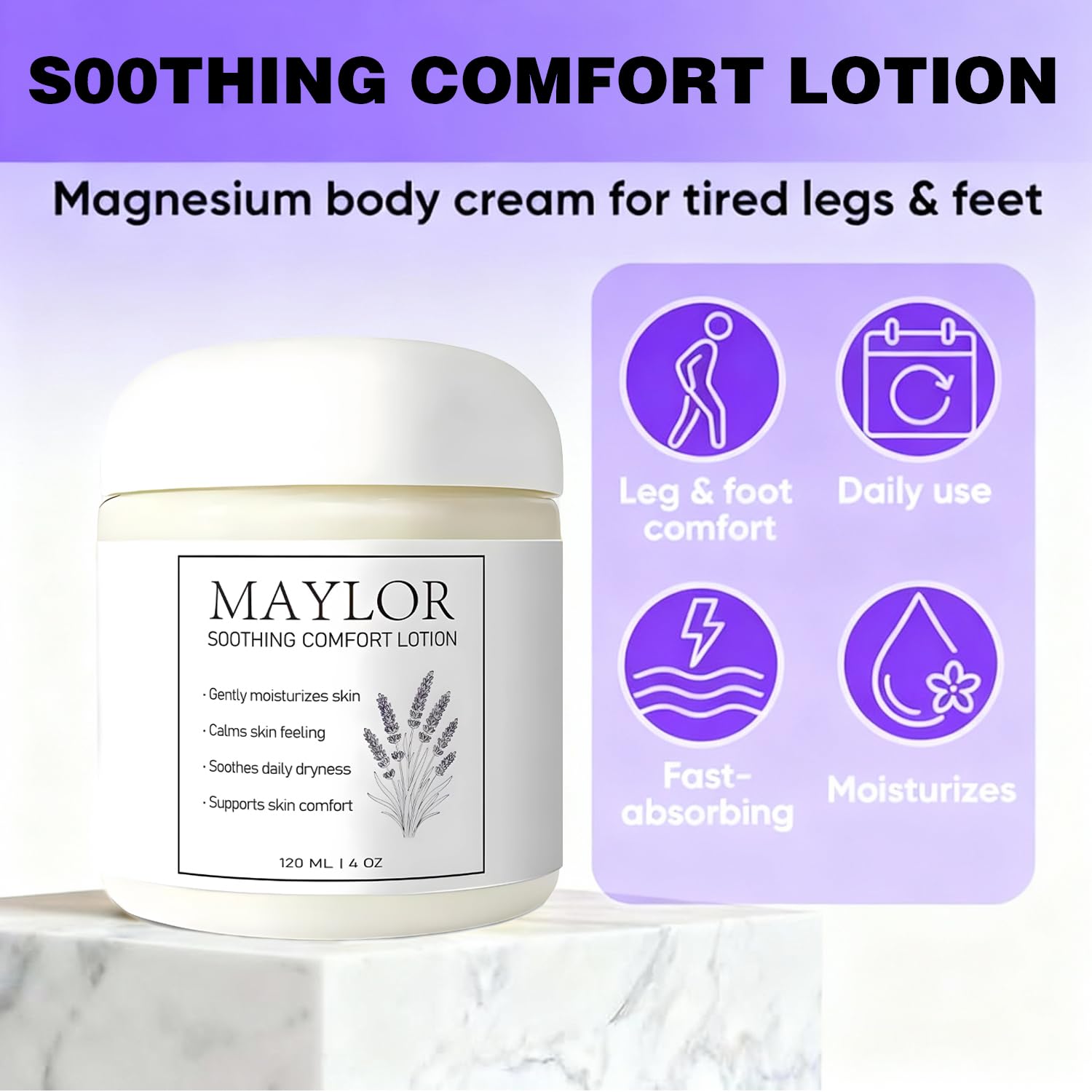 Narvokey Soothing Comfort Maximum Strength Relief Cream – Magnesium, Arnica, Aloe Vera (4oz)